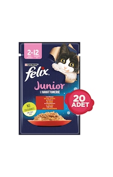 Purina Felix Sığır Etli Pouch Yavru Kedi Maması 20 x 85 G Purina Felix Sığır Etli Pouch Yavru Kedi Maması 20 x 85 G