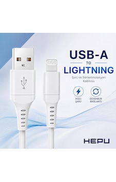 Hp-nyk005 Nova Series Usb-a To Lightning 3.1a Hızlı Şarj Ve Veri Transfer Kablosu 1 Metre İphone İpad Ve Lightning Destekli Apple Cihazları İle Uyumlu Beyaz Hp-nyk005 Nova Series Usb-a To Lightning 3.1a Hızlı Şarj Ve Veri Transfer Kablosu 1 Metre İphone İpad Ve Lightning Destekli Apple Cihazları İle Uyumlu Beyaz