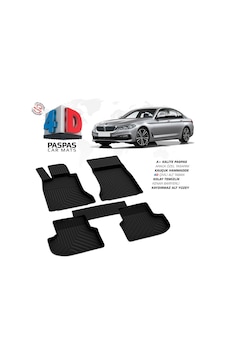 Bmw 5 Serisi G30 4d Araca Özel Havuzlu Kauçuk Paspas 2017 Üzeri