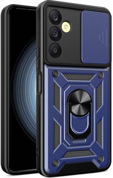 Galaxy A25 Kılıf Magnetik Standlı Kamera Korumalı Zore Sürgülü Vega Kapak Mavi Galaxy A25 Kılıf Magnetik Standlı Kamera Korumalı Zore Sürgülü Vega Kapak Mavi