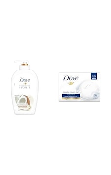Dove Nemlendirici Sıvı Sabun Hindistan Cevizi Yağı Ve Sütü Özlü 500 Ml 1 Dove Beauty Cream Bar Katı Güzellik Sabunu Original Nemlendirici Etkili, 4 X 90 G 1