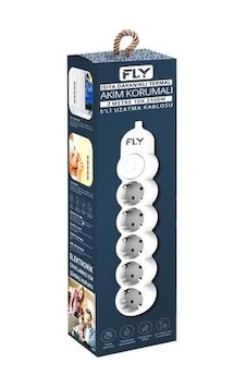 Umut Fly Grup Priz Akım Korumalı Anah.5 Li 2 Mt 3394- 2 Metre