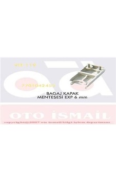 VITESSE 119 Bagaj Menteşesi Express 6Mm VITESSE 119 Bagaj Menteşesi Express 6Mm