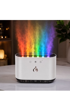 Efektli Hava Nemlendirici Ve Aromaterapi Difüzörü 900 Ml Büyük Kapasite, Rgb Led Işık, 6 Çıkışlı Güçlü Püskürtme Efektli Hava Nemlendirici Ve Aromaterapi Difüzörü 900 Ml Büyük Kapasite, Rgb Led Işık, 6 Çıkışlı Güçlü Püskürtme