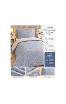 Slc Home %100 Pamuk Pazen Genç/çocuk Nevresim Takımı Tek Kişilik Mavi Ayıcık Mavi - 938502126 Mavi Slc Home %100 Pamuk Pazen Genç/çocuk Nevresim Takımı Tek Kişilik Mavi Ayıcık Mavi - 938502126 Mavi