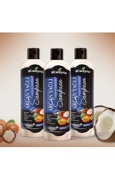 Alweyna Argan & Hindistan Cevizi Özlü Bitkisel Şampuan 3 x 400 ML Alweyna Argan & Hindistan Cevizi Özlü Bitkisel Şampuan 3 x 400 ML