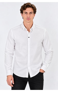 Classics Men Re Port Uzun Kol Slim Fit Erkek Kapalı Patlı Gömlek - 7791 Beyaz Classics Men Re Port Uzun Kol Slim Fit Erkek Kapalı Patlı Gömlek - 7791 Beyaz