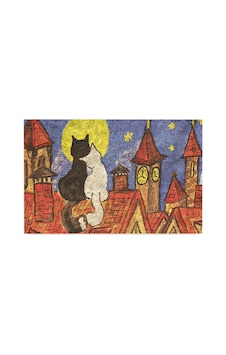 Monnhein Kedi Köpek Komik Tasarımlı Dekoratif Kapı Önü Paspas, Dış Mekan/ev İçi/banyo/mutfak/yatak Odası/giriş Paspasları Kedi Tablo, 45x70 Sku: Zeusstk80c463d213 11ypycoco