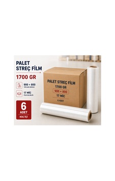 Palet Streç Film 1700 Gr 17 Micron 900+800 Gr 6 Adet - 917781699
