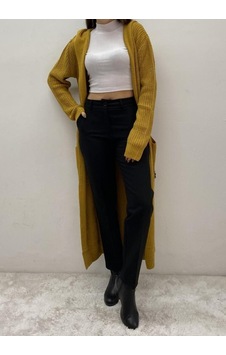 Onno Style Woman Spor Kapşonlu Lüpenli Hırka HARDAL Onno Style Woman Spor Kapşonlu Lüpenli Hırka HARDAL