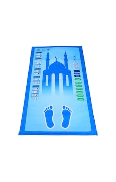 Çocuklar İçin Sesli Konuşan Namaz Kıldıran Seccade 7 Dil Seçeneğiyle Mavi Çok Renkli Çocuklar İçin Sesli Konuşan Namaz Kıldıran Seccade 7 Dil Seçeneğiyle Mavi Çok Renkli