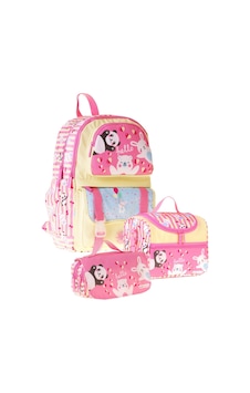 Kaukko Kids Hello Sarı - Pembe Renk Kız Çocuk Üçlü İlkokul Okul Çantası Seti/takımı - Setkk-l5308a Çok Renkli Kaukko Kids Hello Sarı - Pembe Renk Kız Çocuk Üçlü İlkokul Okul Çantası Seti/takımı - Setkk-l5308a Çok Renkli