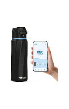 Boost Akıllı Su Şişesi İzleyici, Hatırlatıcı, Siyah, 32 Oz Çok Renkli Boost Akıllı Su Şişesi İzleyici, Hatırlatıcı, Siyah, 32 Oz Çok Renkli