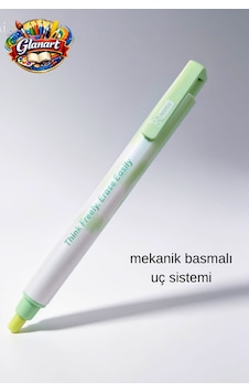 Mekanik Basmalı Kalem Tipi Silgi 1 Adet - Yeşil Mekanik Basmalı Kalem Tipi Silgi 1 Adet - Yeşil