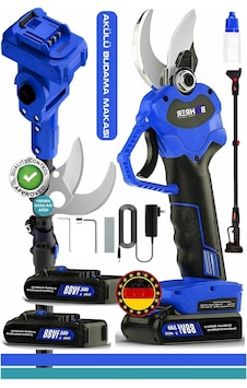 Böhrer V258 5Ah 30MM HB0151T Çift Kademeli Teleskop Uzatmalı Kömürsüz Blue Akülü Budama Makası