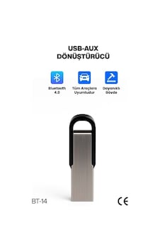 Concord Bt-14 Araç Teyp Bluetooth Çevirici Usb Dönüştürücü Usb Aux Araç İçi Alıcı