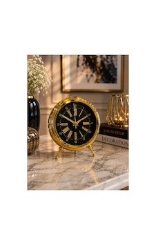 Sleep Nova Gold Vintage Roma Rakamlı Dekoratif Masa Saati Altın Sleep Nova Gold Vintage Roma Rakamlı Dekoratif Masa Saati Altın