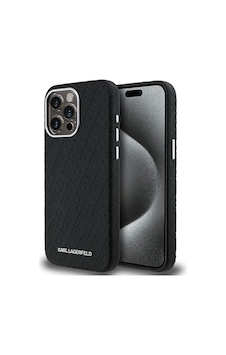 Apple Uyumlu iPhone 15 Pro Max Kılıf Karl Lagerfeld Lisanslı Pu Deri Damgalı Metal Yazı Logolu Kapak Siyah Apple Uyumlu iPhone 15 Pro Max Kılıf Karl Lagerfeld Lisanslı Pu Deri Damgalı Metal Yazı Logolu Kapak Siyah