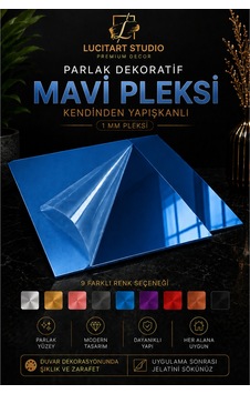 Lucitart Kendinden Yapışkanlı Parlak Dekoratif Pleksi Kare Duvar Paneli 9 Renk Seçeneği Modern Duvar Dekoru Mavi Lucitart Kendinden Yapışkanlı Parlak Dekoratif Pleksi Kare Duvar Paneli 9 Renk Seçeneği Modern Duvar Dekoru Mavi