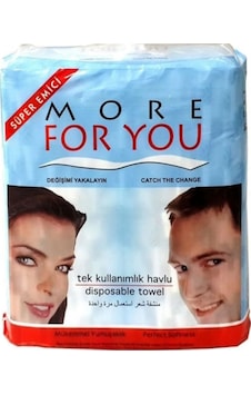 More For You Tek Kullanımlık Havlu 80 CM x 40 CM 100'lü More For You Tek Kullanımlık Havlu 80 CM x 40 CM 100'lü
