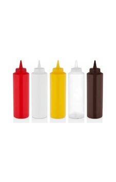 Gastroplast Kahverengi Sos Şişesi 750 Ml 12 Adet Gümüş
