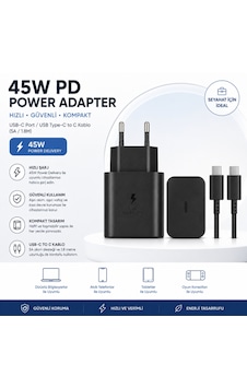 45w Typc-e To Typc-e Pd Set SİYAH