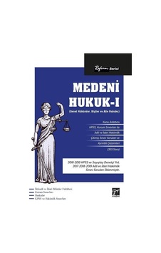 Reform Serisi Medeni Hukuk - 1(Genel Hükümler) (Kişiler Hukuku... Reform Serisi Medeni Hukuk - 1(Genel Hükümler) (Kişiler Hukuku...