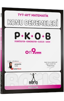 Barış Yayınları TYT-AYT Matematik Permütasyon Kombinasyon Olasılık Binom Konu Denemeleri Barış Yayınları TYT-AYT Matematik Permütasyon Kombinasyon Olasılık Binom Konu Denemeleri