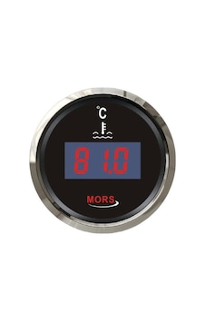 Mors Dijital Hararet Göstergesi 12-24 Volt Siyah Mors Dijital Hararet Göstergesi 12-24 Volt Siyah