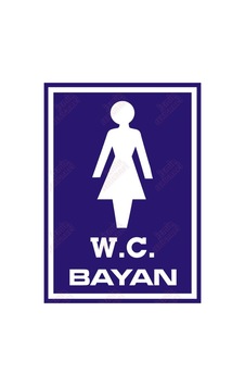W.C. Bayan Levhası W.C. Bayan Levhası