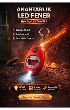 Mini Led Anahtarlık Fener Açacak Işıklı Şişe Açacak Anahtarlık 1 Adet Mini Led Anahtarlık Fener Açacak Işıklı Şişe Açacak Anahtarlık 1 Adet