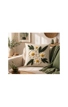 Papatya Nakış Görünümlü Dijital Baskılı Bohem Çiçek Motifli İplik Efektli Gizli Fermuarlı Dekoratif Kırlent Kılıfı 43x43 Cm Çok Renkli Çok Renkli Papatya Nakış Görünümlü Dijital Baskılı Bohem Çiçek Motifli İplik Efektli Gizli Fermuarlı Dekoratif Kırlent Kılıfı 43x43 Cm Çok Renkli Çok Renkli