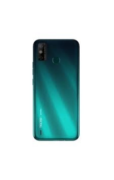 Tecno Spark 6 Go Arka Kapağı Siyah - Yeşil Tecno Spark 6 Go Arka Kapağı Siyah - Yeşil