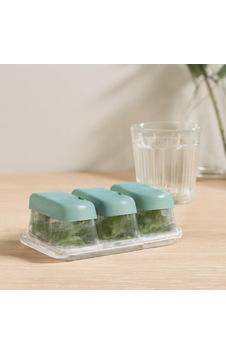 Mini Kapaklı Plastik Küp3'lü Buzluk Silikon Taban Mini Kapaklı Plastik Küp3'lü Buzluk Silikon Taban