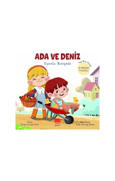 Ada ve Deniz Oyunlu Bahçede - Yapboz Kitabı - 16 Parçalı 7 Puzzle! - Serap Armutlu Acar - Uçan Fil