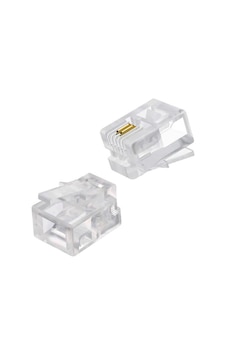 Rj11 Telefon Soketi 6p/2c 100 Adet Rj11 Telefon Soketi 6p/2c 100 Adet