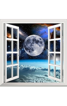 Pencere Poster Duvar Kağıdı Uzay Manzarası 2 Yapışkanlı Sticker Pencere Poster Duvar Kağıdı Uzay Manzarası 2 Yapışkanlı Sticker