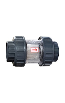Gemaş Pvc Yaylı Çekvalf Şeffaf 63Mm Gemaş Pvc Yaylı Çekvalf Şeffaf 63Mm