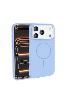 Apple Uyumlu iPad iPhone 17 Pro Max Kılıf M-safe Şarj Özellikli Metal Kamera Çerçeveli Zore Edi Silikon Kapak Açık Mavi Apple Uyumlu iPad iPhone 17 Pro Max Kılıf M-safe Şarj Özellikli Metal Kamera Çerçeveli Zore Edi Silikon Kapak Açık Mavi