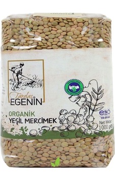Tardaş Egenin Organik Yeşil Mercimek 1 KG Tardaş Egenin Organik Yeşil Mercimek 1 KG