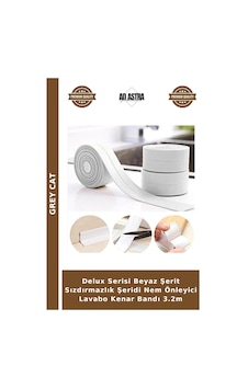 Delux Serisi Beyaz Şerit Sızdırmazlık Şeridi Nem Önleyici Lavabo Kenar Bandı 3.2m Delux Serisi Beyaz Şerit Sızdırmazlık Şeridi Nem Önleyici Lavabo Kenar Bandı 3.2m