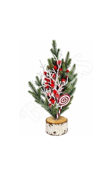 Yılbaşı Masa Çamı Kokinalı Şeker Süslemeli 38 Cm Standart Yılbaşı Masa Çamı Kokinalı Şeker Süslemeli 38 Cm Standart