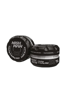 NISHMAN Saç Şekillendirici Renklendirici Wax Siyah Renk C3 100ml NISHMAN Saç Şekillendirici Renklendirici Wax Siyah Renk C3 100ml