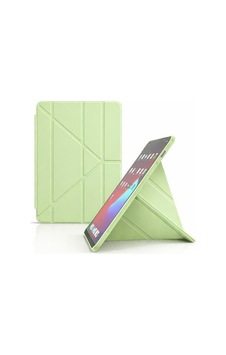 Apple iPad Uyumlu Air 13 İle Uyumlu 2024 A2898 Kılıf Kalem Koyma Bölmeli Stand Olan Uyku Modlu Suni Deri, Yarı Transparan Silikon Arka Yüzey Ergonomik Yapılı, Attravtive Cover Yeşil Sku: Zeusb0gzlh72hm Arka Kapak