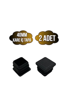 Kare Demir Profil İç Tapa Geçme Plastik Ayak Geçme Koruma Plastiği 40mm 2 Adet Siyah Kare Demir Profil İç Tapa Geçme Plastik Ayak Geçme Koruma Plastiği 40mm 2 Adet Siyah