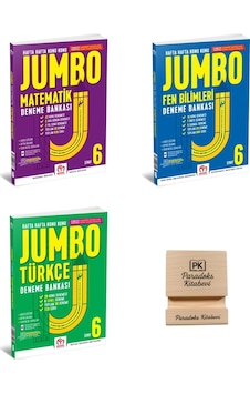 Model Eğitim 6. Sınıf Jumbo Matematik Fen Bilimleri Ve Türkçe Deneme Bankası 3lü Set+ Telefon Standı Model Eğitim 6. Sınıf Jumbo Matematik Fen Bilimleri Ve Türkçe Deneme Bankası 3lü Set+ Telefon Standı