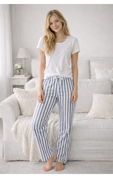 Remsa Kadın Viskon Kumaş Penye Tek Pijama Alt 07 Antrasit Remsa Kadın Viskon Kumaş Penye Tek Pijama Alt 07 Antrasit