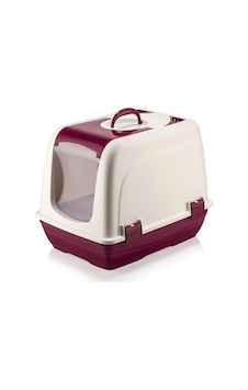 Omnipazar Sy-5088 Küçük Kapaklı Evcil Hayvan Kedi Tuvaleti Bordo Omnipazar Sy-5088 Küçük Kapaklı Evcil Hayvan Kedi Tuvaleti Bordo