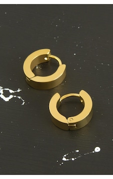 Sarı Renkli Erkek Çelik Küpe 1,5 Cm Çok Renkli Sarı Renkli Erkek Çelik Küpe 1,5 Cm Çok Renkli