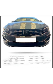 Fiat Egea Krom Ön Panjur 2021 Üzeri Uyumlu 8 Parça Makyajlı Kasa Fiat Egea Krom Ön Panjur 2021 Üzeri Uyumlu 8 Parça Makyajlı Kasa